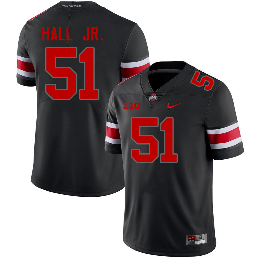 Mike Hall Jr. Ohio State Buckeyes Jersey College Football Uniforms-Blackout